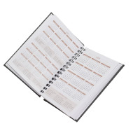 Agenda 2025 com capa emborrachada e wire-o metálico