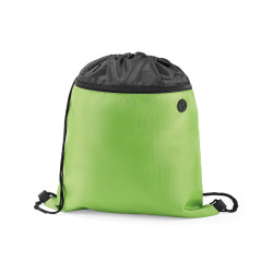 Mochila 210D com bolso frontal e saida para fone de ouvido COLMAR