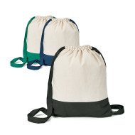 Mochila 100 por cento algodão canvas 180 gm