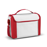 Bolsa termica 600D com alca ajustavel em webbing e bolso frontal capacidade ate 8 L Food grade 
