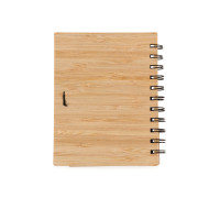Bloco de Anotacoes Bambu com Caneta