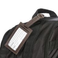 Tag identificador de bagagem de couro sintético