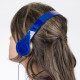 Fone de ouvido estéreo articulável, protetor em couro sintético