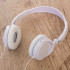 Headphone estéreo, plástico resistente com haste ajustável e fone giratório