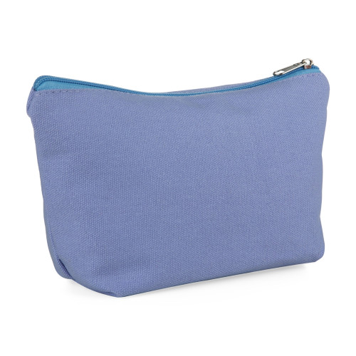 Necessaire de lona colorida com zíper, forro de poliéster Necessaire de lona colorida com zíper, forro de poliéster