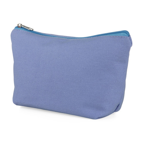 Necessaire de lona colorida com zíper, forro de poliéster Necessaire de lona colorida com zíper, forro de poliéster