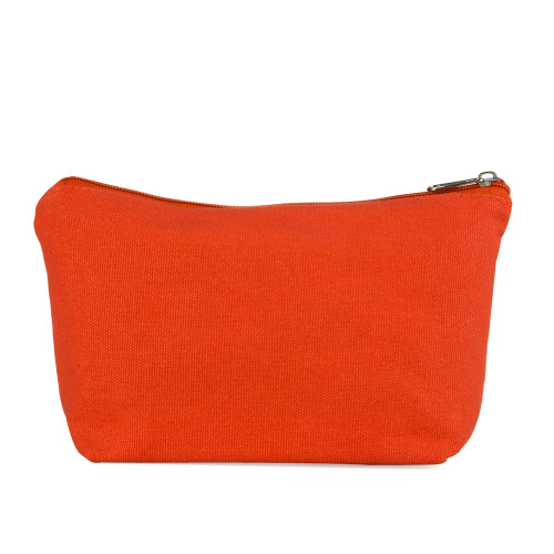 Necessaire de lona colorida com zíper, forro de poliéster Necessaire de lona colorida com zíper, forro de poliéster