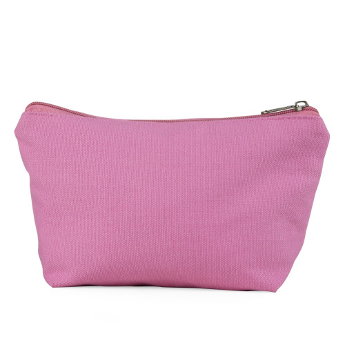 Necessaire de lona colorida com zíper, forro de poliéster Necessaire de lona colorida com zíper, forro de poliéster